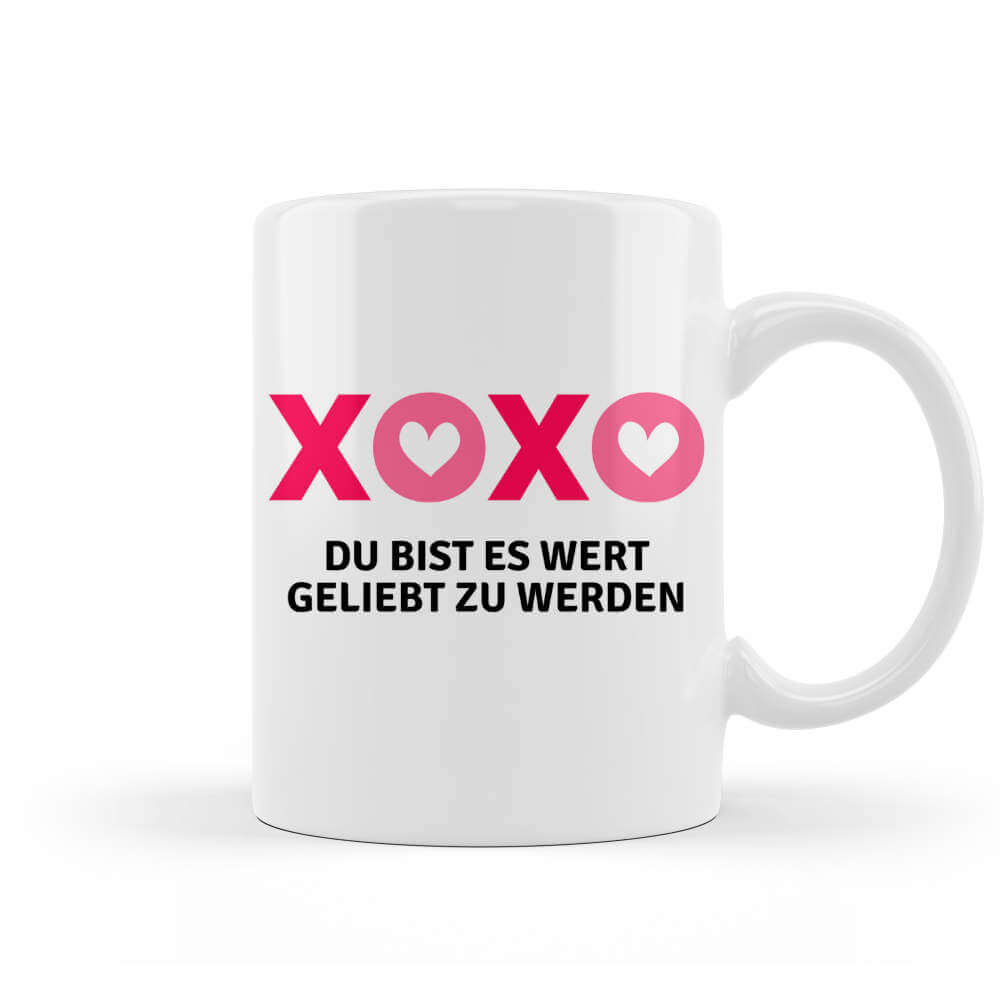 Tasse kaufen du bist es wert geliebt zu werden