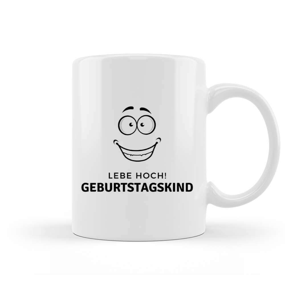 Lebe hoch Geburtstagskind Smile Tasse kaufen