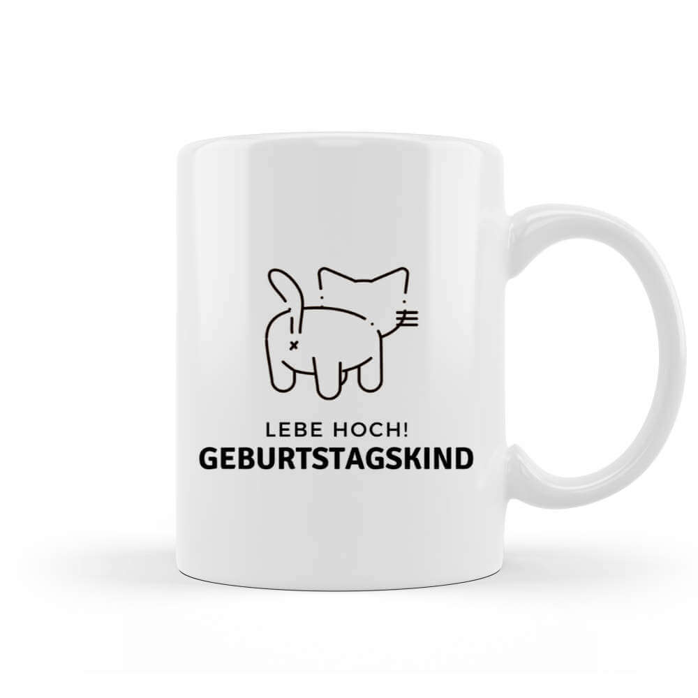 Lebe hoch Geburtstagskind Katze